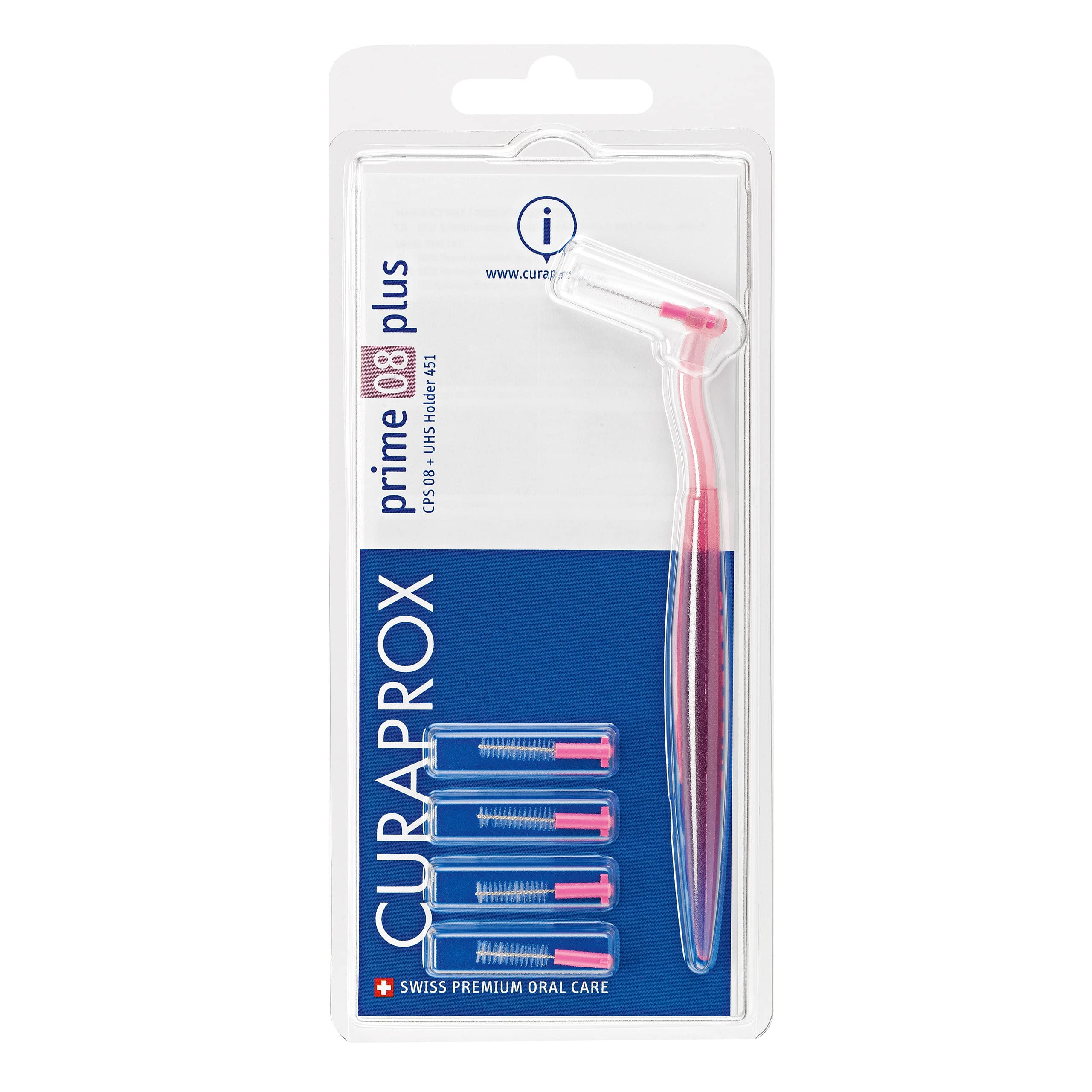 Amazon.com: Curaprox Prime Plus Interdental Brushes, CPS 08 Holder